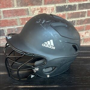 Girls (teens) Adidas Incite Softball Helmet with Face Mask 6 3/8-7 3/8, black